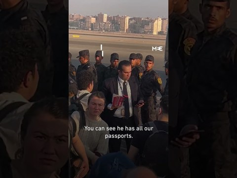 Activists forced onto planes at Cairo airport amid crackdown on Global March for Gaza Activists forced onto planes at Cairo airport amid crackdown on Global March for Gaza