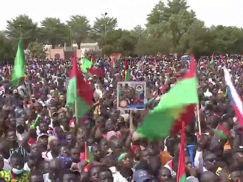 RTB – Les grands moments du meeting de soutien au Président du Faso, le Capitaine Ibrahim TRAORÉ RTB – Les grands moments du meeting de soutien au Président du Faso, le Capitaine Ibrahim TRAORÉ