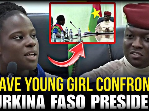 Bold Young Girl Confronts Burkina Faso President Ibrahim Traore, Leaving Him Speechless Bold Young Girl Confronts Burkina Faso President Ibrahim Traore, Leaving Him Speechless