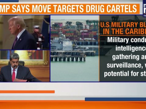 US Deploys Warships & Submarine to Caribbean Amid Maduro Tensions | News9 US Deploys Warships & Submarine to Caribbean Amid Maduro Tensions | News9