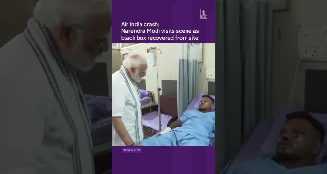 Air India crash: Narendra Modi visit scene as black box recovered from site Air India crash: Narendra Modi visit scene as black box recovered from site