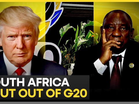 Trump Says South Africa Won’t Be Invited to 2026 G20 Summit in Miami | WION Trump Says South Africa Won’t Be Invited to 2026 G20 Summit in Miami | WION