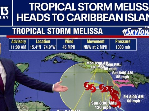Tropical Storm Melissa heads to Caribbean islands Tropical Storm Melissa heads to Caribbean islands