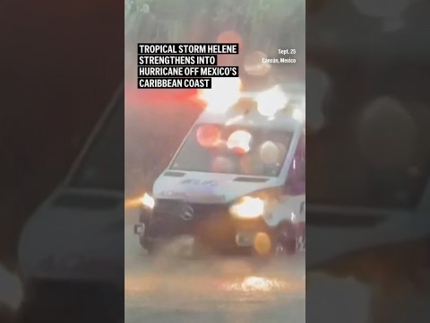 Tropical Storm Helene strengthens into hurricane off Mexico’s Caribbean coast Tropical Storm Helene strengthens into hurricane off Mexico’s Caribbean coast