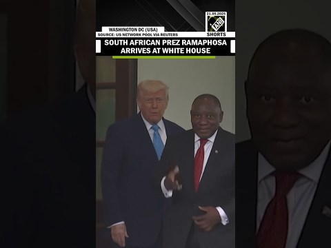 US President Donald Trump welcomes South African president Cyril Ramaphosa to the White House US President Donald Trump welcomes South African president Cyril Ramaphosa to the White House
