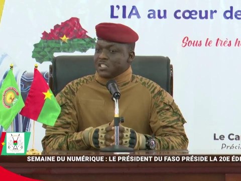 RTB – Message du Capitaine Ibrahim TRAORÉ à la 20e édition de la semaine du numérique RTB – Message du Capitaine Ibrahim TRAORÉ à la 20e édition de la semaine du numérique