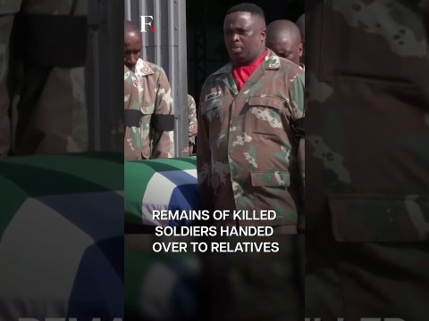 South African Army Honours Soldiers Killed in DR Congo | Subscribe to Firstpost South African Army Honours Soldiers Killed in DR Congo | Subscribe to Firstpost