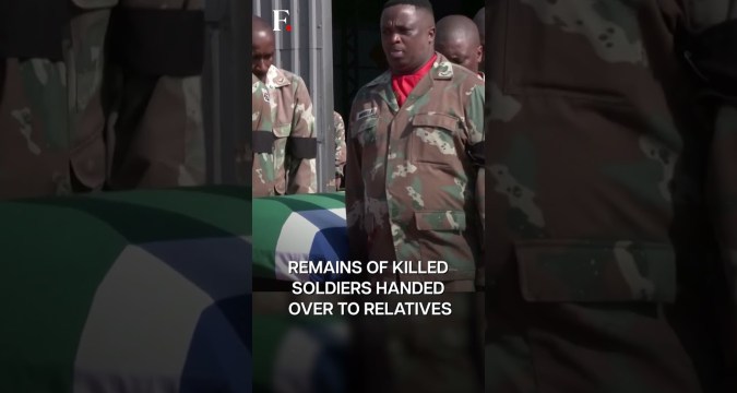 South African Army Honours Soldiers Killed in DR Congo | Subscribe to Firstpost South African Army Honours Soldiers Killed in DR Congo | Subscribe to Firstpost