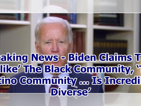 Breaking News – Biden Claims That ‘Unlike’ The Black Community, ‘The Latino Community … Is Incr… Breaking News – Biden Claims That ‘Unlike’ The Black Community, ‘The Latino Community … Is Incr…