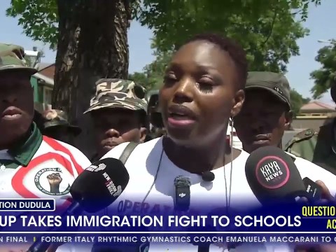 Operation Dudula takes immigration fight to school Operation Dudula takes immigration fight to school