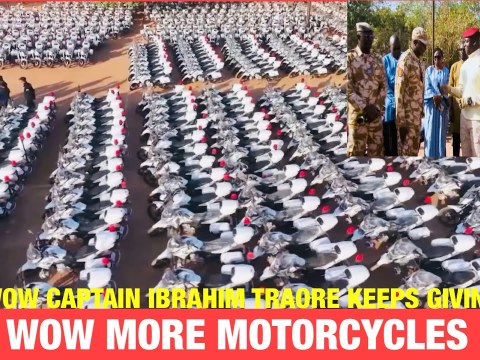 Captain Ibrahim Traore Has Strengthened The Security Forces With 2000 Motorcycles And More Wow Captain Ibrahim Traore Has Strengthened The Security Forces With 2000 Motorcycles And More Wow