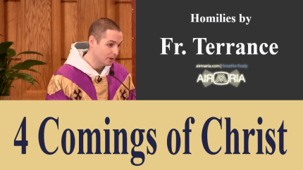 4 Comings of Christ – Dec 02 – Homily – Fr Terrance 4 Comings of Christ – Dec 02 – Homily – Fr Terrance