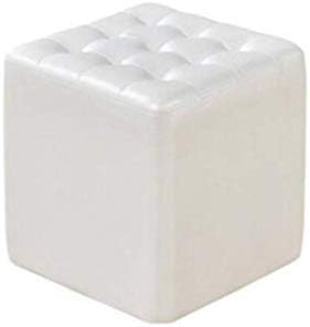 Ottoman,Trendy Fashion and Simple Atmosphere Modern Tufted Cube Pouf Ottoman Footstool in Leather Stool Ottoman,Trendy Fashion and Simple Atmosphere Modern Tufted Cube Pouf Ottoman Footstool in Leather Stool