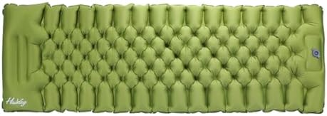 Inflatable Sleeping Pad for Camping, Ultralight Camping Mat with Built-in Foot Pump & Pillow, Compact Camping Air Mattress for Camping Backpacking Hiking Traveling Tent, Green Inflatable Sleeping Pad for Camping, Ultralight Camping Mat with Built-in Foot Pump & Pillow, Compact Camping Air Mattress for Camping Backpacking Hiking Traveling Tent, Green