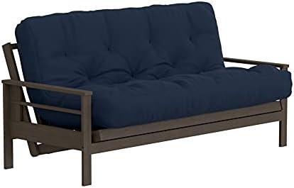 by The Futon Factory 10 inch Memory Foam and Innerspring Pocket Coil Futon Mattress – Solid Navy Cover – Full Size – CertiPUR Certified Foams – Made in USA – (Frame not Included) by The Futon Factory 10 inch Memory Foam and Innerspring Pocket Coil Futon Mattress – Solid Navy Cover – Full Size – CertiPUR Certified Foams – Made in USA – (Frame not Included)