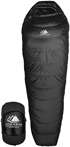 Hyke & Byke Snowmass 0°F Cold Weather Mummy Hiking & Backpacking Sleeping Bag – Duck Down 650 FP 4 Season Sleeping Bags for Adults – Ultralight with Compression Stuff Sack Hyke & Byke Snowmass 0°F Cold Weather Mummy Hiking & Backpacking Sleeping Bag – Duck Down 650 FP 4 Season Sleeping Bags for Adults – Ultralight with Compression Stuff Sack