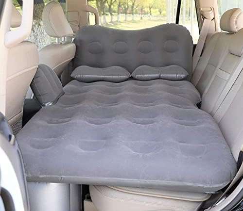 SAYGOGO Inflatable Car Air Mattress Travel Bed – Thickened Car Camping Bed Sleeping Pad with Car Air Pump 2 Pillows for Car Tent SUV Sedan Pickup Back Seat – Grey1 SAYGOGO Inflatable Car Air Mattress Travel Bed – Thickened Car Camping Bed Sleeping Pad with Car Air Pump 2 Pillows for Car Tent SUV Sedan Pickup Back Seat – Grey1