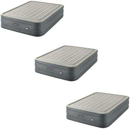 Intex PremAire Dream Support Fiber Tech Air Mattress with Built-In Electric Pump with Adjustable Firmness Control Panel and USB Port, Queen (5 Pack) Intex PremAire Dream Support Fiber Tech Air Mattress with Built-In Electric Pump with Adjustable Firmness Control Panel and USB Port, Queen (5 Pack)