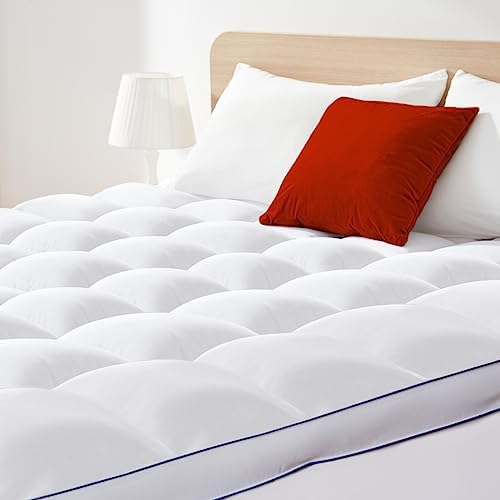 COZYART Mattress Topper Queen, Extra Thick Cooling Mattress Pad Cover for Back Pain, Breathable 3D Snow Down Alternative Overfilled Pillow Top with 8-21″ Deep Pocket COZYART Mattress Topper Queen, Extra Thick Cooling Mattress Pad Cover for Back Pain, Breathable 3D Snow Down Alternative Overfilled Pillow Top with 8-21″ Deep Pocket