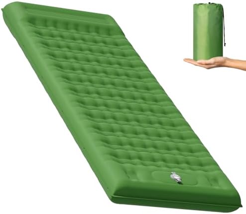 Sleeping Pad 4.7″ Extra Thick, Reinforced Support Structure with Built-in Foot Pump and Pillows Portable Camping Air Mattress Bed for Tent Backpacking Hiking Sleeping Pad 4.7″ Extra Thick, Reinforced Support Structure with Built-in Foot Pump and Pillows Portable Camping Air Mattress Bed for Tent Backpacking Hiking