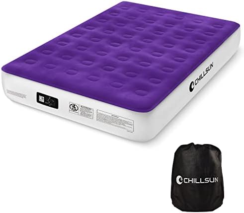 CHILLSUN Queen Air Mattress with Built in Pump,Elevated Durable Inflatable Mattresses with Storage Bag,13″Fast&Easy Inflating Blow Up Airbed,Camping Accessories for Travel&Guests&Home,2024 New Version CHILLSUN Queen Air Mattress with Built in Pump,Elevated Durable Inflatable Mattresses with Storage Bag,13″Fast&Easy Inflating Blow Up Airbed,Camping Accessories for Travel&Guests&Home,2024 New Version