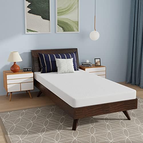 PayLessHere 6 Inch Gel Memory Foam Mattress Twin Size Mattress Bamboo Charcoal Infused Mattress in a Box Medium-Firm Temperature Regulation CertiPUR-US Certified,Fiberglass Free,White PayLessHere 6 Inch Gel Memory Foam Mattress Twin Size Mattress Bamboo Charcoal Infused Mattress in a Box Medium-Firm Temperature Regulation CertiPUR-US Certified,Fiberglass Free,White