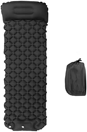Camping Sleeping Pad, 24 x 77inch Ultralight Inflatable Sleeping Mat Backpacking Camping Air Mattress for Outdoor(Black) Camping Sleeping Pad, 24 x 77inch Ultralight Inflatable Sleeping Mat Backpacking Camping Air Mattress for Outdoor(Black)