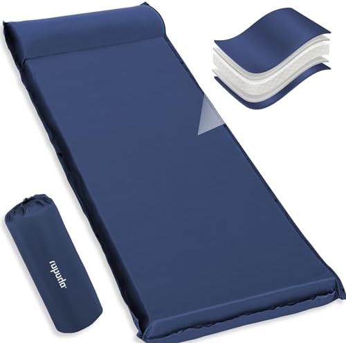 ropoda Self Inflating Sleeping Pad – Fast-Rebound, 3″ Thick Elastic Foam Sleeping Pad,Camping Mat with Pillow, Storage Bag, 4-Season Camping Mattress Pad for Camping, Cars, Expandable Sleeping Pad ropoda Self Inflating Sleeping Pad – Fast-Rebound, 3″ Thick Elastic Foam Sleeping Pad,Camping Mat with Pillow, Storage Bag, 4-Season Camping Mattress Pad for Camping, Cars, Expandable Sleeping Pad