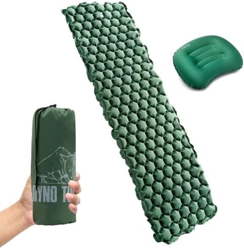 Camping Sleeping Pads and Camping Pillow Set – Ultralight Sleeping Pad for Camping, Backpacking Pad and Hiking Sleeping Pad- Ultralight and Packable Floor Sleeping Mat and Pillow Set Camping Sleeping Pads and Camping Pillow Set – Ultralight Sleeping Pad for Camping, Backpacking Pad and Hiking Sleeping Pad- Ultralight and Packable Floor Sleeping Mat and Pillow Set