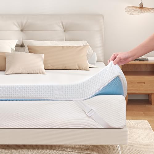 Hokway 3 Inch Mattress Topper Queen – Gel Memory Foam Mattress Topper with Removable Soft Cover, Cooling Bed Topper Ventilated High Density Mattress Pad, CertiPUR-US Certified Hokway 3 Inch Mattress Topper Queen – Gel Memory Foam Mattress Topper with Removable Soft Cover, Cooling Bed Topper Ventilated High Density Mattress Pad, CertiPUR-US Certified