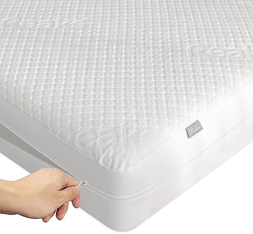 Twin XL Size Bamboo Rayon Mattress Protector with Zipper – 100% Waterproof Zippered Mattress Cover – Soft & Cooling Noiseless Bed Mattress Covers – Top Removable Mattress Encasement 10-12″ Deep Twin XL Size Bamboo Rayon Mattress Protector with Zipper – 100% Waterproof Zippered Mattress Cover – Soft & Cooling Noiseless Bed Mattress Covers – Top Removable Mattress Encasement 10-12″ Deep