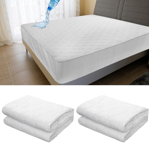 Peryiter 2 Pcs Waterproof Mattress Protector 3D Air Breathable Soft Cooling Mattress Pad Cover with Deep Pocket for 6-15 Inches Mattress (Twin Size) Peryiter 2 Pcs Waterproof Mattress Protector 3D Air Breathable Soft Cooling Mattress Pad Cover with Deep Pocket for 6-15 Inches Mattress (Twin Size)
