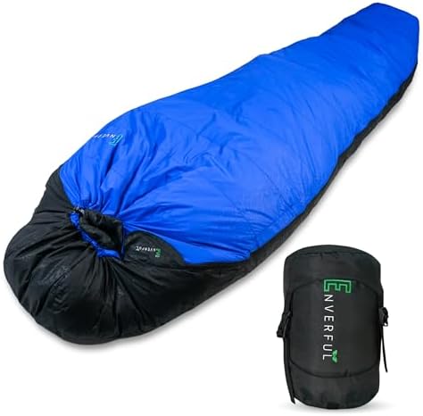 Duck Down Mummy Sleeping Bag for Adults – Cold & Warm Weather Sleeping Bags – Lightweight, Compact & Portable Camping – Sleep Bag for Hiking & Backpacking – Compression Carrying Bag Duck Down Mummy Sleeping Bag for Adults – Cold & Warm Weather Sleeping Bags – Lightweight, Compact & Portable Camping – Sleep Bag for Hiking & Backpacking – Compression Carrying Bag