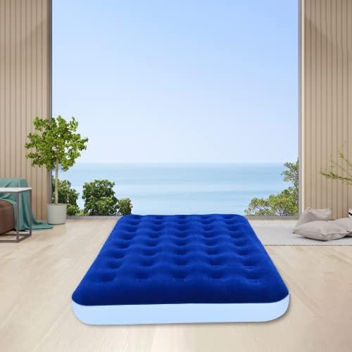 Medium Firm Air Mattress with Electric Pump, Waterproof Comfort Coil Technology Bed, Portable Multi-Purpose Sleeping Mattresses for Camping and Guest, 300lb Weight Capacity, Small-9″, Blue Medium Firm Air Mattress with Electric Pump, Waterproof Comfort Coil Technology Bed, Portable Multi-Purpose Sleeping Mattresses for Camping and Guest, 300lb Weight Capacity, Small-9″, Blue