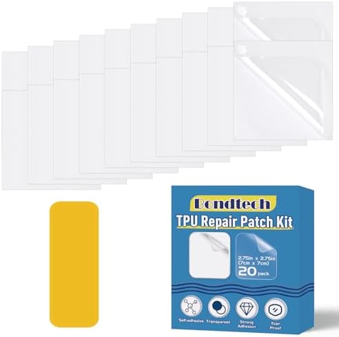 20 Packs of TPU Pool Liner Patch Repair Kit, Waterproof Inflatable Patch Repair Kit for Swimming Ring, Air Mattress, Bounce House, Inflatables, Tent, Canopy, Super Vinyl (20 Packs of 2.75 * 2.75in) 20 Packs of TPU Pool Liner Patch Repair Kit, Waterproof Inflatable Patch Repair Kit for Swimming Ring, Air Mattress, Bounce House, Inflatables, Tent, Canopy, Super Vinyl (20 Packs of 2.75 * 2.75in)