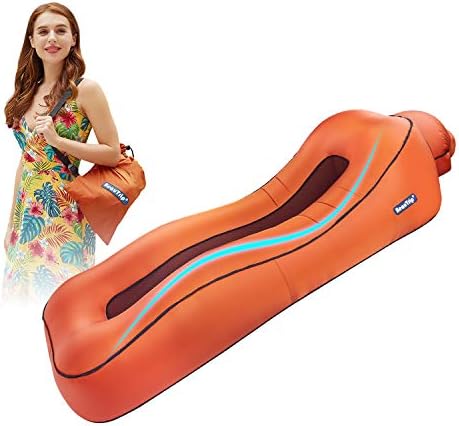 BEAUTRIP Upgrade Breathable Inflatable Lounger Portable Sleeping Airbed Couch Mattress with Mezzanine Mesh for Indoor & Outdoor Camping Hiking Lakeside Beach Swimming Pool BEAUTRIP Upgrade Breathable Inflatable Lounger Portable Sleeping Airbed Couch Mattress with Mezzanine Mesh for Indoor & Outdoor Camping Hiking Lakeside Beach Swimming Pool