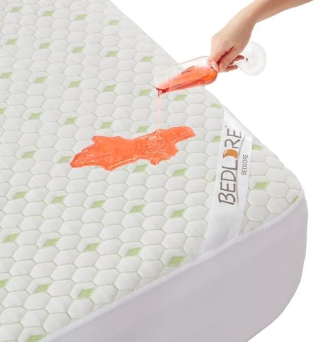 Waterproof Mattress Protector, Twin Size Mattress Pad Fitted 6″-18″ Deep Pocket, 3D Air Fabric Soft Breathable Bed Mattress Cover Noiseless Washable for Kids Teenager Waterproof Mattress Protector, Twin Size Mattress Pad Fitted 6″-18″ Deep Pocket, 3D Air Fabric Soft Breathable Bed Mattress Cover Noiseless Washable for Kids Teenager