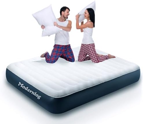 Queen Air Mattress,Inflatable Mattress for Camping Leakproof & Waterproof Portable Blow Up Air Bed,with Storage Bag Soft Flocked Top Air Bed for Guest Home Camping Queen Air Mattress,Inflatable Mattress for Camping Leakproof & Waterproof Portable Blow Up Air Bed,with Storage Bag Soft Flocked Top Air Bed for Guest Home Camping
