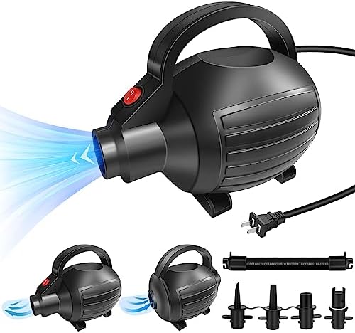 Electric Air Pump 110V with 4 nozzles for Inflatable Gymnastics Air Mat Tmuble Track/Floating Docks/Air Mattress/Beds/Borts/Rafts Electric Air Pump 110V with 4 nozzles for Inflatable Gymnastics Air Mat Tmuble Track/Floating Docks/Air Mattress/Beds/Borts/Rafts