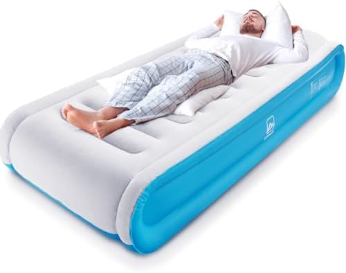 Valwix Twin Air Mattress with Built-in Pump & Pillow, 17” Height Air Bed w/Supportive Tech, Inflatable Mattress for Home & Travel, 660 LBS Capacity Valwix Twin Air Mattress with Built-in Pump & Pillow, 17” Height Air Bed w/Supportive Tech, Inflatable Mattress for Home & Travel, 660 LBS Capacity