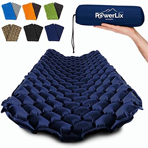 POWERLIX Ultralight Sleeping Pad for Camping with Inflating Bag, Carry Bag, Repair Kit – Compact Lightweight Camping Mat, Outdoor Backpacking Hiking Traveling Airpad Camping Air Mattress POWERLIX Ultralight Sleeping Pad for Camping with Inflating Bag, Carry Bag, Repair Kit – Compact Lightweight Camping Mat, Outdoor Backpacking Hiking Traveling Airpad Camping Air Mattress