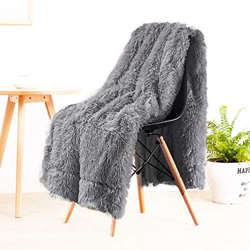 LOCHAS Super Soft Shaggy Faux Fur Blanket, Plush Fuzzy Bed Throw Decorative Washable Cozy Sherpa Fluffy Blankets for Couch Chair Sofa (Grey 30″x40″) LOCHAS Super Soft Shaggy Faux Fur Blanket, Plush Fuzzy Bed Throw Decorative Washable Cozy Sherpa Fluffy Blankets for Couch Chair Sofa (Grey 30″x40″)