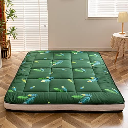 Extra Thick Futon Floor Mattress, Padded Japanese Folding Roll Up Mattress Sleeping Pad, Foldable Camping Portable Mattress Shikibuton, Bed Mattress Topper, Floor Lounger Guest Bed for Couch Car Extra Thick Futon Floor Mattress, Padded Japanese Folding Roll Up Mattress Sleeping Pad, Foldable Camping Portable Mattress Shikibuton, Bed Mattress Topper, Floor Lounger Guest Bed for Couch Car