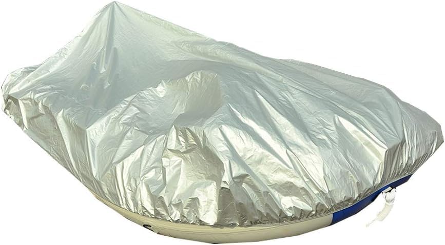 Outdoor Boat Covers Tent Waterproof Inflatable Dinghy Boat Cover 420D Oxford Fabric Dustproof Sun Resistant Boat Cover (Color : Silver, Size : 4.0m) Outdoor Boat Covers Tent Waterproof Inflatable Dinghy Boat Cover 420D Oxford Fabric Dustproof Sun Resistant Boat Cover (Color : Silver, Size : 4.0m)