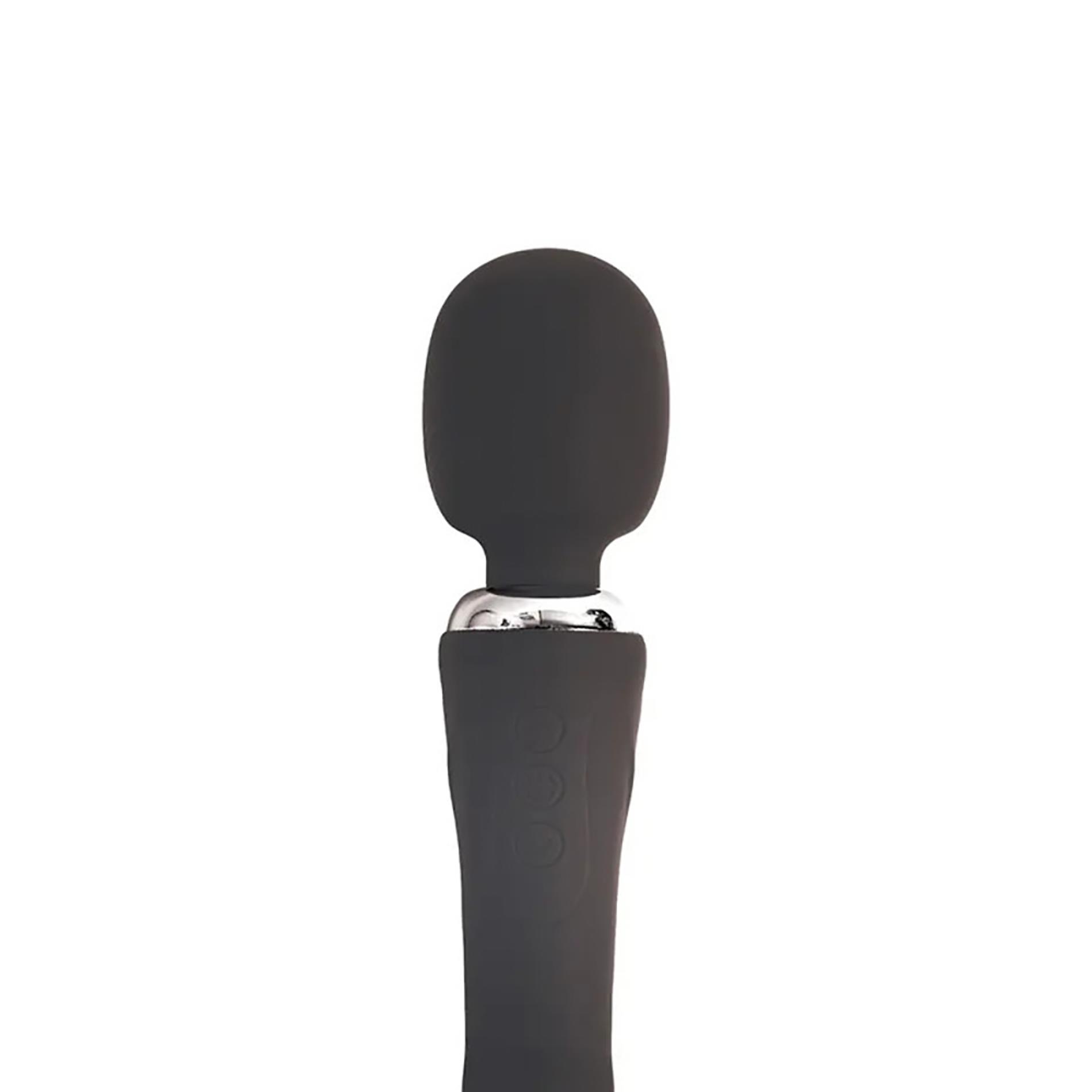 Black clitoral and G-spot vibrator