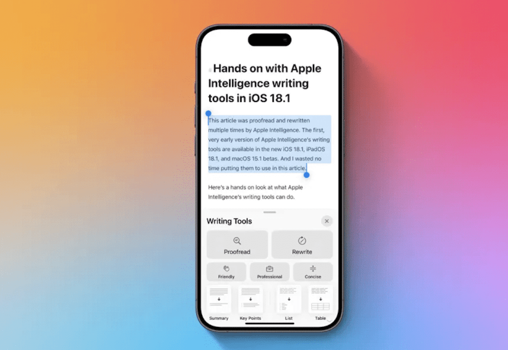 Apple Intelligence writing tools not allowed in meta social media apps Apple Intelligence writing tools not allowed in meta social media apps