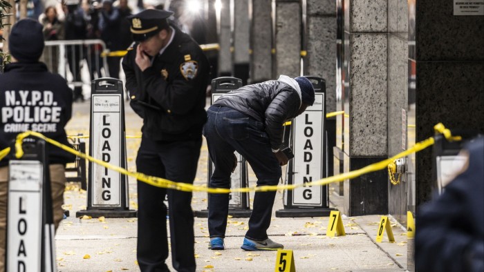 New York police investigate bullet casing inscriptions in killing of insurance executive New York police investigate bullet casing inscriptions in killing of insurance executive