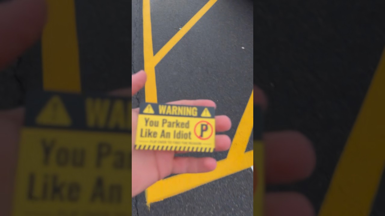 You Parked Like an Idiot: The Ultimate Passive-Aggressive Parking Card You Parked Like an Idiot: The Ultimate Passive-Aggressive Parking Card
