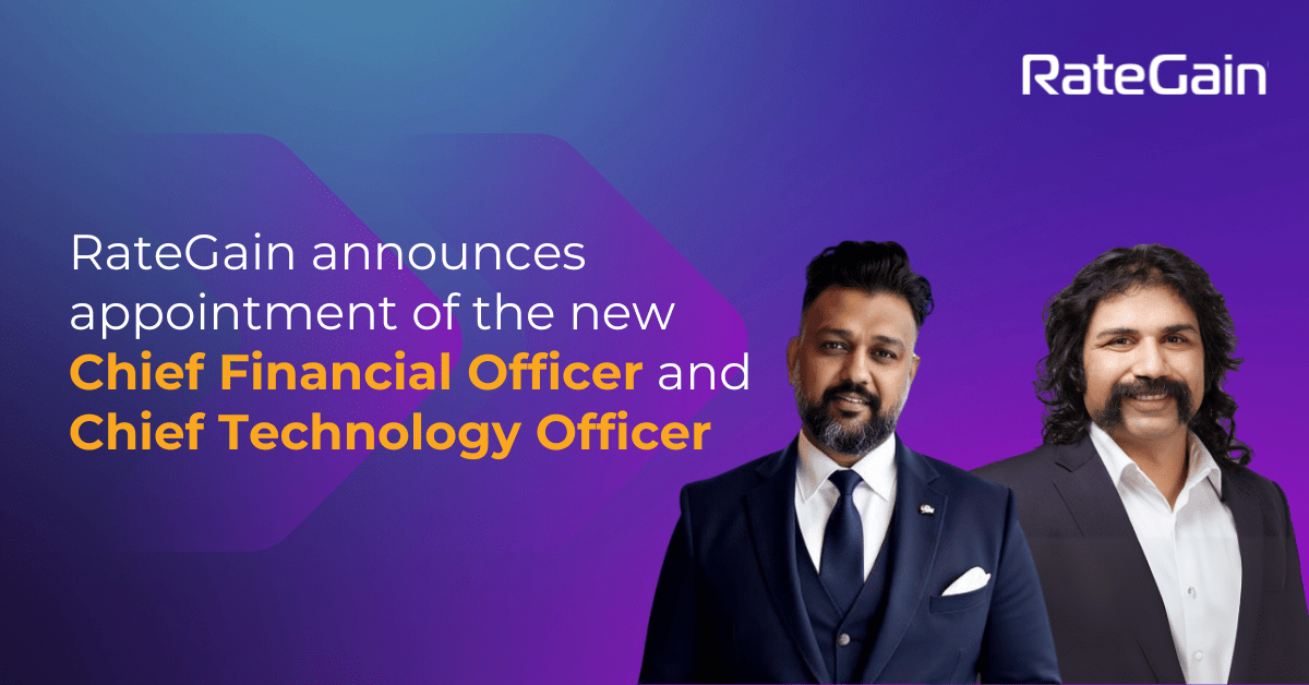 RateGain appoints New Chief Financial Officer & Chief Technology Officer RateGain appoints New Chief Financial Officer & Chief Technology Officer