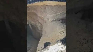 حفرة الباحة تثير الجدل – جريدة الوطن السعودية حفرة الباحة تثير الجدل – جريدة الوطن السعودية